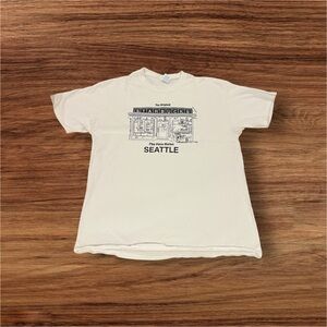 Pike Place Market Seattle WA The Original Starbucks T-Shirt Size Large